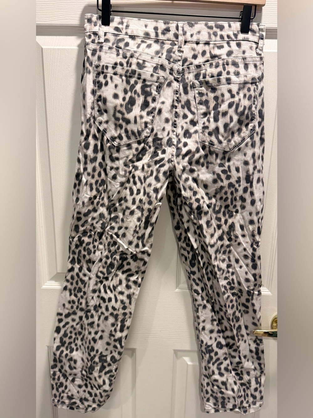 Kensie The Ella High Rise Straight Jeans Leopard Print Size 8/29 NWOT - Picture 5 of 10